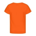 thumbnail image 5 of YUEHUA Girls Tops Size 8-10 Girls Fashion Casual Short Sleeve Tee With Letter Print Crew Neck Top for Everyday Play and Sch+ool Comfortable Soft Blend Kids Shirt, Size 18-24 Months, 5 of 5