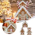 thumbnail image 3 of Village Holiday Desktop Ornament Featuring Detailed Snowy Cottage Scene for Festive Tabletop Decoration and Seasonal Home Creation, 3 of 7