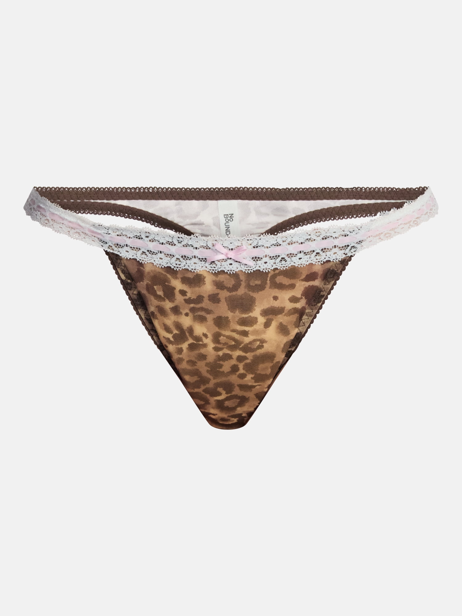 No Boundaries Beaded Lace Thong Panties, 3 Pack, Women's XS-XXXL