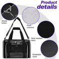 thumbnail image 5 of BAGLHER Bolsa transportadora para gatos, aprobada por la aerolínea, transportadora para mascotas con lado suave, puertas abiertas de 5 lados, transportador plegable para perros expandible de 3 lados c, 5 of 5
