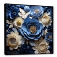thumbnail image 2 of Designart "Gathered Petal Elegance IV" Ranunculus Floater Framed Canvas Prints, 2 of 5