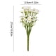 thumbnail image 3 of Bellis Perennis Artificiales Colgantes Blancas - Paquete de 6 Flores de Plástico Resistentes a Los Rayos Uv para Exteriores/Interiores, Jardín, Porche, Bodas y Decoración Del Hogar, 3 of 6