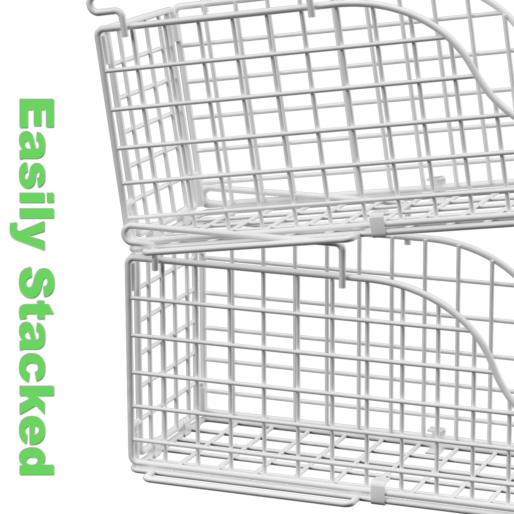 3-pack Soda Can Organizer For Pantry  Stackable Storage Canned Food Basket With Handles Kitchen Countertop Cabinet Pending