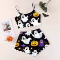 thumbnail image 3 of asddcavvf Ensembles de Pyjama pour Femmes 2 Pcs Imprimé Dessin Animé Halloween Ensemble de Shorts de Pyjama, 3 of 3