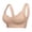 Khaki, variant on Women's Seamless Wireless Bra Ribbed Texture No Underwire Seamless Full Coverage T-Shirt Pullover Sleep Bra Comfortable Everyday Support Bralette Beige L