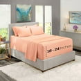 thumbnail image 4 of 6 Piece Bed Sheets Set- Hotel Luxury Extra Deep Sheets, 39 Colors, 16"- 24" Deep, 4 of 16