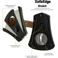 thumbnail image 3 of Prestige Import Group XoticEdge XhaleX Aluminum Body Dual Wing Stainelss Steel Blade Cigar Cutter - Up to 64 Ring Gauge - Black, 3 of 5