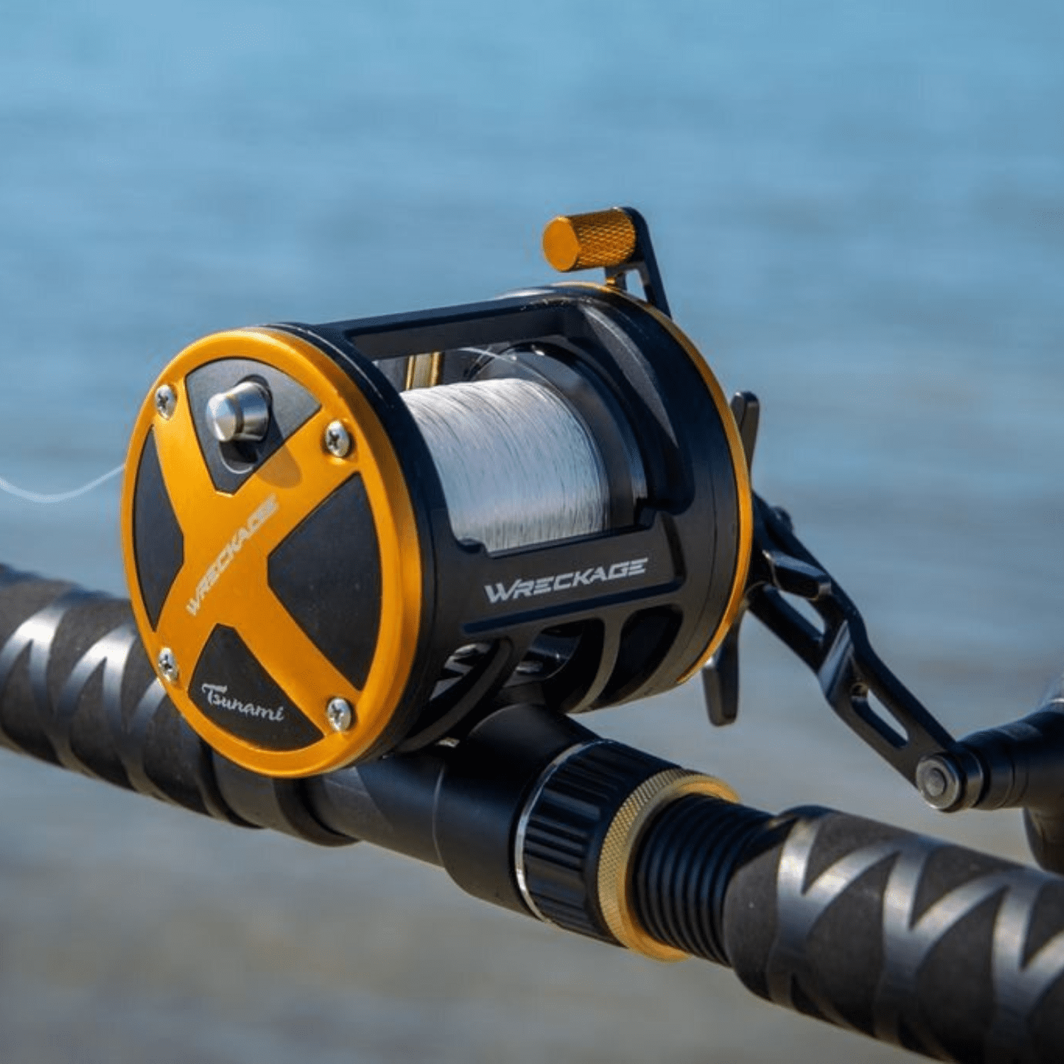 Tsunami Wreckage Graphite 6'6" Saltwater Bait Casting Combo Rod & Reel