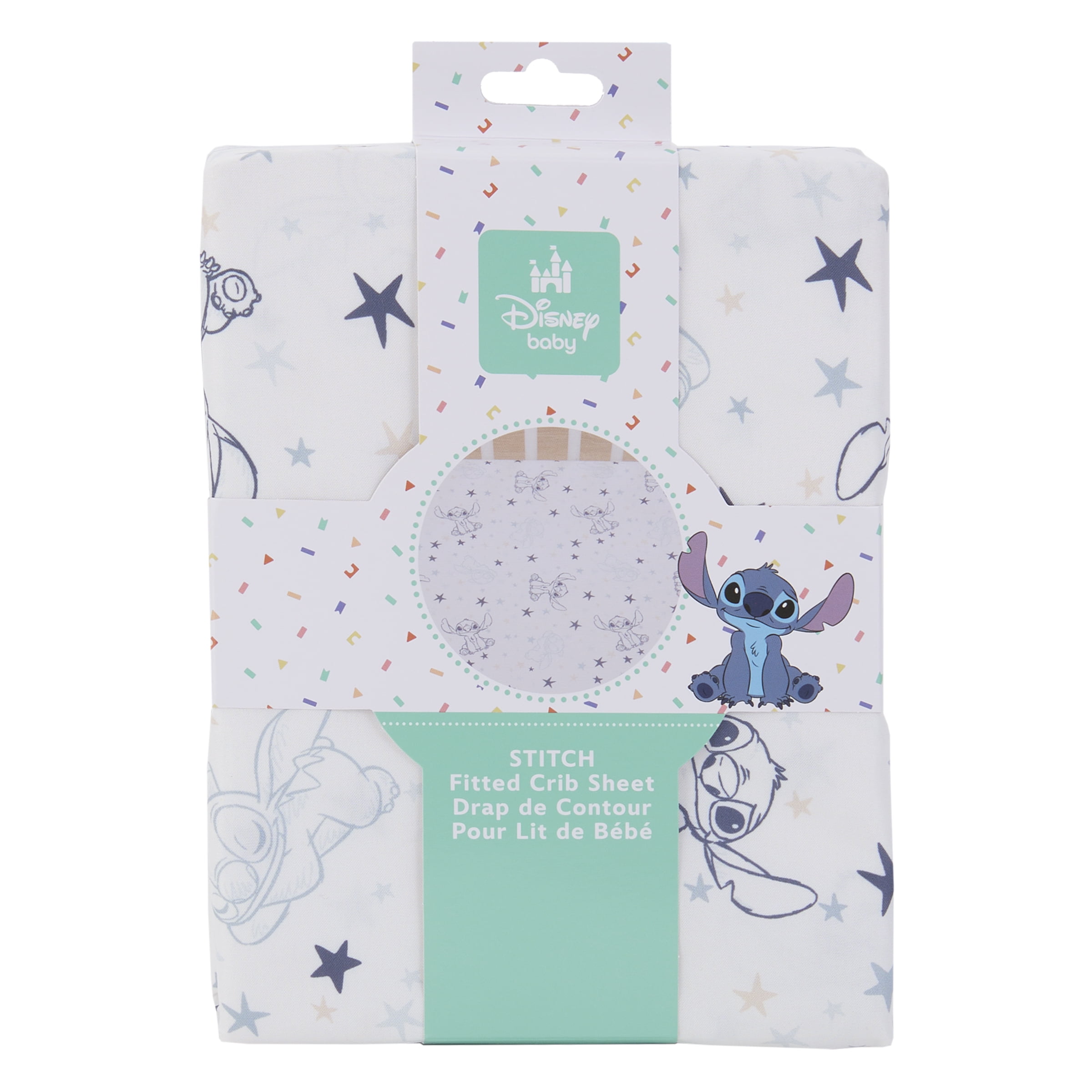 Stitch Little Dreamer Fitted Crib Sheet, Infant Boy, Blue