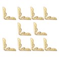 thumbnail image 1 of 10PC Book Protector Metal DIY Album Folders Crafts Scrapbook Retro Bronze Book Corner Protector (Golden), 1 of 7