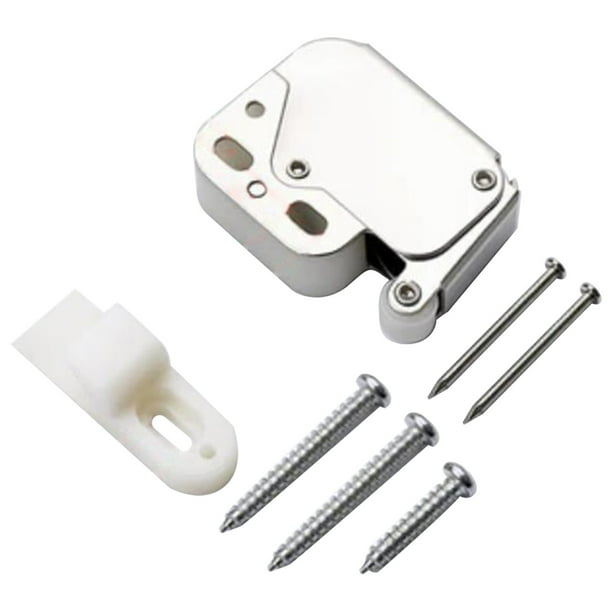 Gancho de Puerta de Succión, Bloqueo de Primavera Silencioso, Ajustable, Metal, para Armarios, para Dormitorios, Resistente, Portátil, Fácil Montaje, Ideal para Oficinas