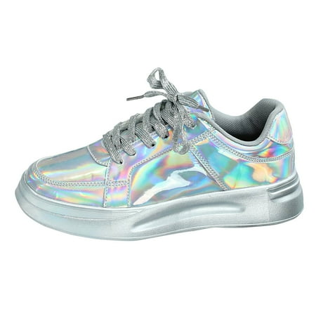 

Jungdeepe Couples Fashion Thick Soled Sequins Lace Up Casual Shoes Sports Breathable Outdoor FlatsBoard Shoes Hospitality Shoes Women So Shoes Kids Surf Shoes Men Size 14 Heels Women Youth Shower
