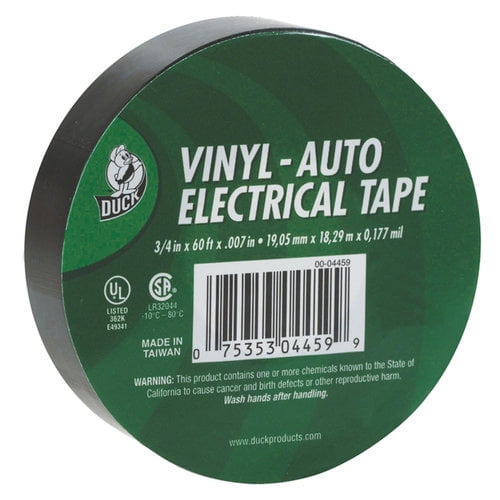 Duck Brand Vinyl Automotive Electrical Tape, 3/4" x 60'