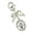 White, variant on Korean Inspired Retro Bowknot Keychain Elegant Alloy Chain Accessory for Bags Keys Fashion Gift