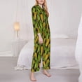 thumbnail image 3 of Haiem Corn 2 Pattern Women’s Long-sleeve Sleepwear,Sleepwear Set,2-piece Loungewear Set,Soft PJs Comfy Nightwear with Pockets-Medium, 3 of 7