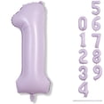 thumbnail image 1 of Globo numérico Lingqiang de 40 cm, color morado claro, para primer cumpleaños, 1 of 8