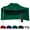Green, variant on White 10x15 Instant Canopy Tent and 2 Side Walls - Commercial Grade Aluminum Frame with Water-Resistant Canopy Top and Sidewall - Bag and Stake Kit Included (5 Color Options)