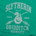 thumbnail image 2 of Harry Potter Slytherin Quidditch Arch Unisex Adult Heather T Shirt, Kelly Green Heather, X-Large, 2 of 3