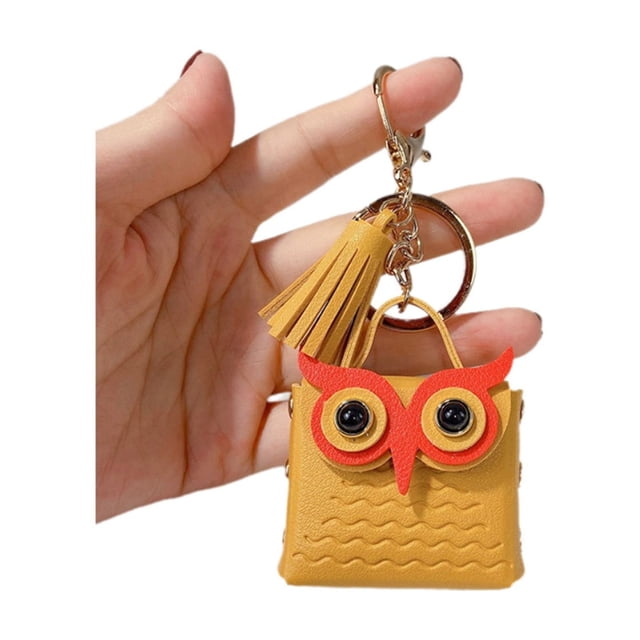 Tassels for Keychain Tassel Owl Bag Keychain Leather Tassel Keychain