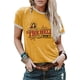 thumbnail image 2 of SAYOO Camiseta Casual de Verano para Mujer, Manga Corta, Cuello Redondo, Estampado de Letras, Tops Sueltos de Color en Contraste SAYOO casual, 2 of 10