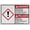 Warning Sign 1, variant on Safety Data Sheets Office MSDS Sign, Industrial MSDS Right to Know Sign 8"x12" UV Resistant for Indoor Outdoor Workplace