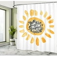 thumbnail image 5 of Ambesonne Yellow Shower Curtain, Watercolor Effect Sun, 69"Wx70"L, Orange Black, 5 of 5