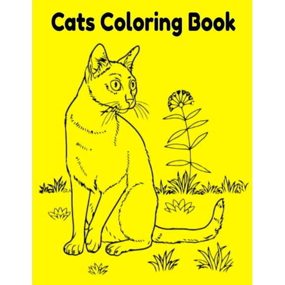 Cats Coloring Book, (Paperback)