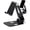 Black, variant on STONEGO Foldable Metal Desktop Mobile Phone Stand - Portable Holder for iPad, iPhone, Xiaomi, Huawei, Samsung Tablets and Phones - Ideal for Home, Office, and Travel