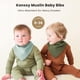 thumbnail image 3 of Baberos de muselina para bebés Konssy, paquete de 10 unidades, 100% algodón, unisex, de 0 a 36 meses, 3 of 7