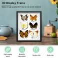 thumbnail image 3 of YOPTOP 8x10 inch Shadow Box Frame with Linen Back - Sturdy Rustic Memory Display Case of Flower Pictures Medals and More Tempered Glass,black,8" x 10", 3 of 8