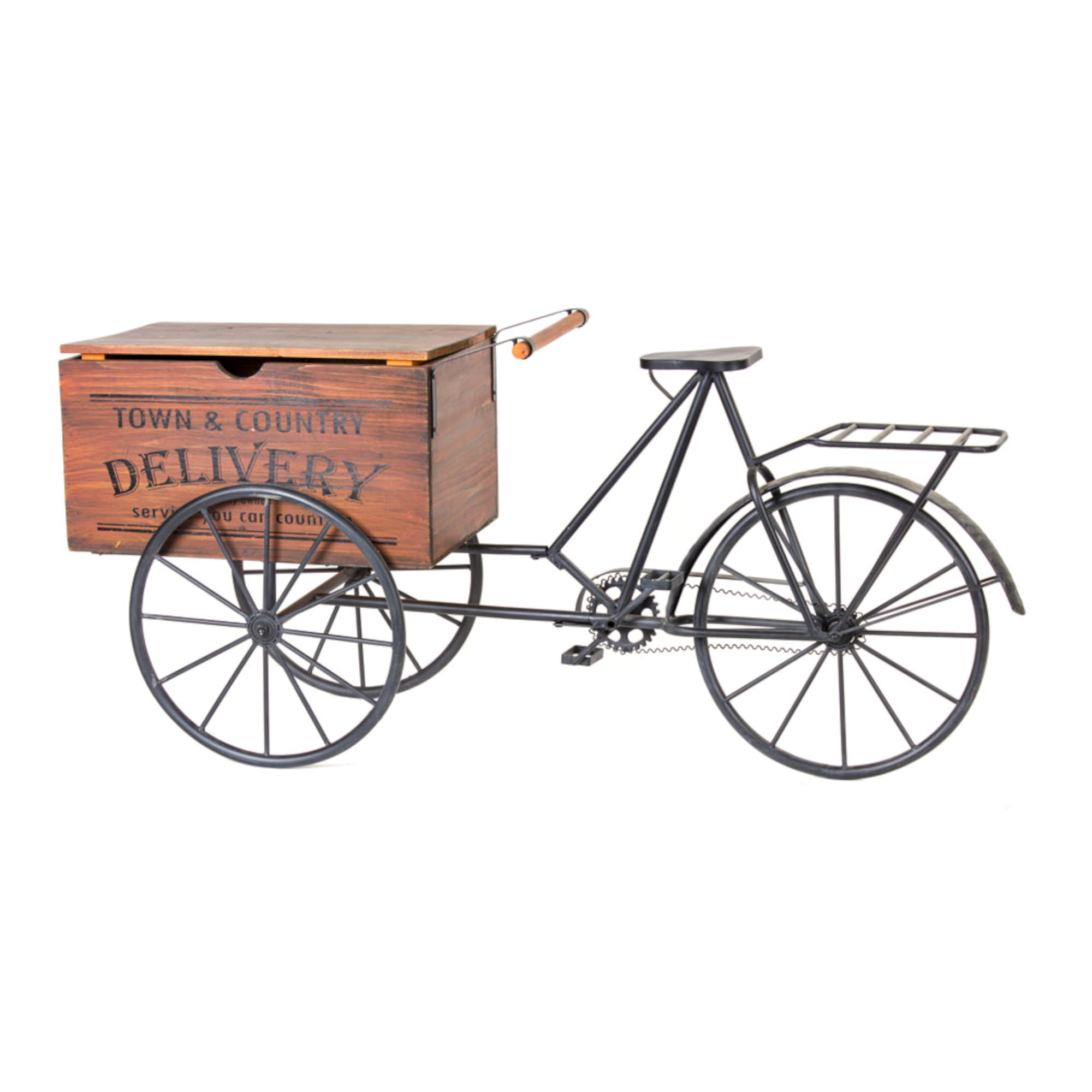 Delivery Cart 59.5"L x 27"H Iron/Wood