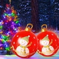 thumbnail image 3 of 60cm Inflatable Christmas Ball with Light Glow Giant Atmosphere Ball Home Garden, 3 of 8