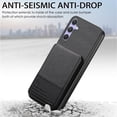 thumbnail image 2 of ELEHOLD Case for Samsung Galaxy S25+, RFID Blocking Slim PU Leather Wallet Case with Card Holder & Kickstand,Black, 2 of 9
