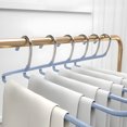thumbnail image 7 of JilgTeok 1 Packs Hanging Trouser Rack for Home Use Non Marking Non Slip Trouser Rack Plastic Hanger for Pants Scarf Organizer Closet Space Saving Multifunctional Gadgets, 7 of 7