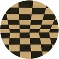 thumbnail image 1 of Ahgly Tapis Rond Lavable en Machine Intérieur Transitionnel Gris Minuit, 6 Pieds Rond, 1 of 7