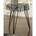 thumbnail image 3 of Signature Design by Ashley - Dellman Natural Edge Accent Table - Contemporary Chic - Antique Silver Finish, 3 of 5