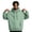 Mint Green, variant on Fleece Hoodie Men Oversized Fall Sweatshirt Winter Cozy Tall Hooded Collar Drawstring Pullover With Pockets