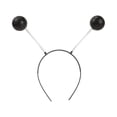 thumbnail image 2 of YOUYEDIAN Alien Antenna Headband Space Party Headband with Spring Balls (Black, One Size), 2 of 3