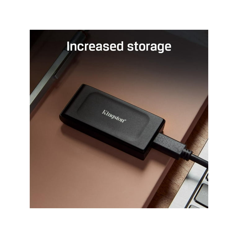 Kingston 2TB SSD - External SXS1000, USB 3.2 Gen 2x2 Type-C, 3D