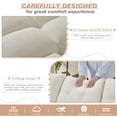 thumbnail image 6 of Lunale Convertible Sofa Bed with Reversible Storage Chaise, Sleeper Sectional Sofa with USB Charging Ports, L-Shaped Sectional Sofa for Apartment, Beige Chenille, 6 of 7