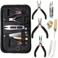 thumbnail image 3 of HPQ 1 Set Jewelry Making Tool Kit – Zinc-Iron Alloy Round Nose Pliers, Needle Nose Pliers, Diagonal Cutting Pliers & Non-Serrated Wire Cutter – Ideal for Beginners & Hobbyists., 3 of 12