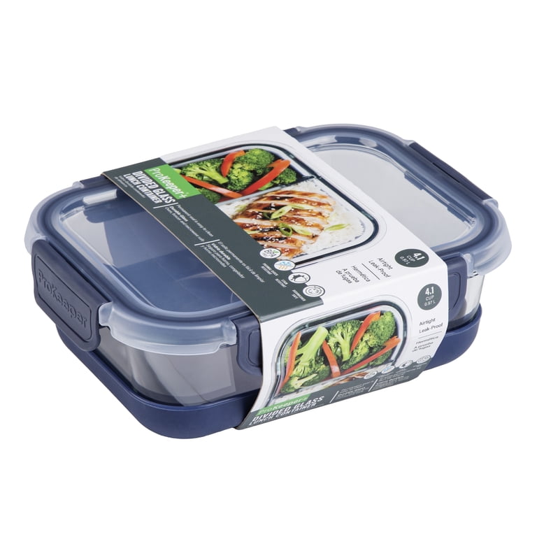 ProKeeper+ Glass Lunch Container, 31.2 oz, Divided Compartments photo 6
