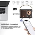 thumbnail image 2 of Baolira Altavoz Bluetooth retro Mini altavoz Bluetooth, altavoz inalámbrico para exteriores con sonido estéreo nítido, graves ricos, altavoz portátil retro para iPhone, dispositivos Android y tableta,, 2 of 5