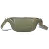 Riñonera con cremallera de PU para mujer, minibolso de hombro de Color sólido para mujer (verde) Likrtyny multifunción de oficina