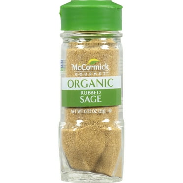 McCormick Gourmet Organic Rubbed Sage, 0.75 oz Bottle
