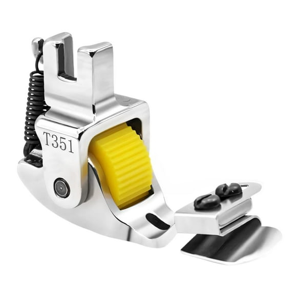 LKWLPD Versatile Adjustable Rolled Hemmer Presser Foot, Upgraded Stainless Steels Multi-Function Invisible Zipper Guide Hem Foot, Universal Industrial Walking Foot Sewing Machine