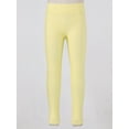 thumbnail image 5 of Aislor Girls Dance Yoga Leggings Footless Tights Flamingos Elastic Waistband Ankle Length Pants Size 3-14 Yellow 5-6, 5 of 7