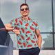 thumbnail image 4 of Balery Watermelon Camisa Polo de Hombre con Estampado, de Manga Corta y Tejido Medio, Camisa Tipo Golf Polo-4X-Large, 4 of 6