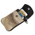 thumbnail image 3 of Cross-Body Bag Flip Phone Bag 7.6inx4.9in Durable Waterproof Pu Leather Small Size But Spacious Magnet Button Sandybrown Marble_4, 3 of 5