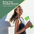 thumbnail image 5 of 300ML Blend Now Portable Cordless Blender, USB rechargeable, 16 oz. jar with travel lid, aqua, 5 of 5
